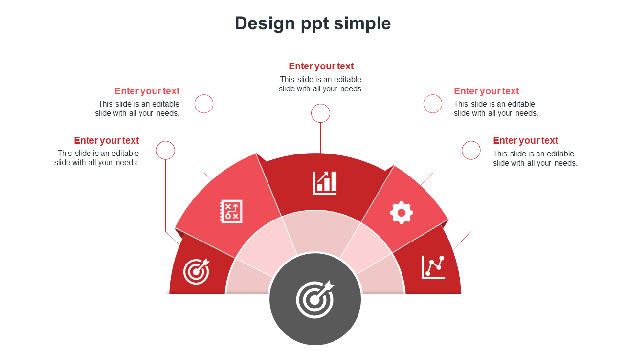 design ppt simple-red